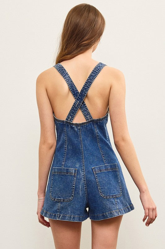 “MONIQUE” DENIM ROMPER