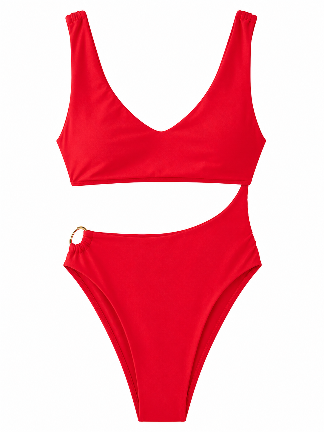 “BUYE” MONOKINI WITH RING DETAIL