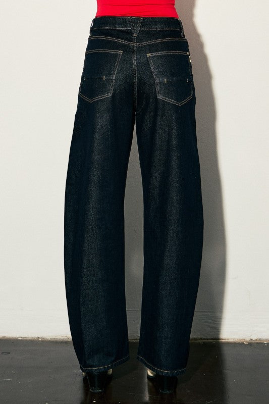 “HOLAND” LONG BARREL VIBRANT DENIM JEAN