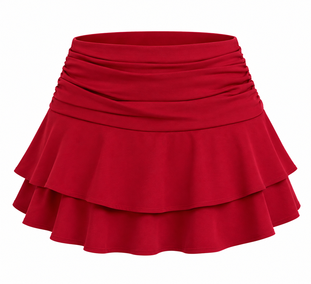 “TAMMY” RUFFLE SKORT