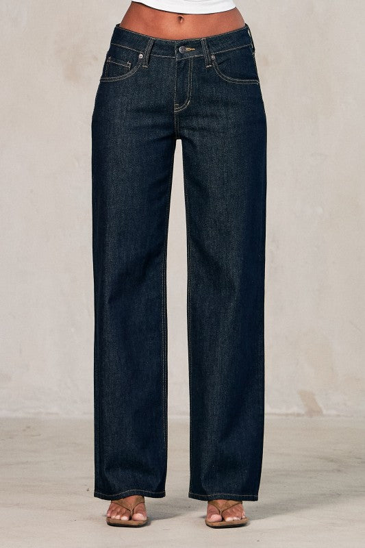 “HAILEY” DARK VIBRANT DENIM