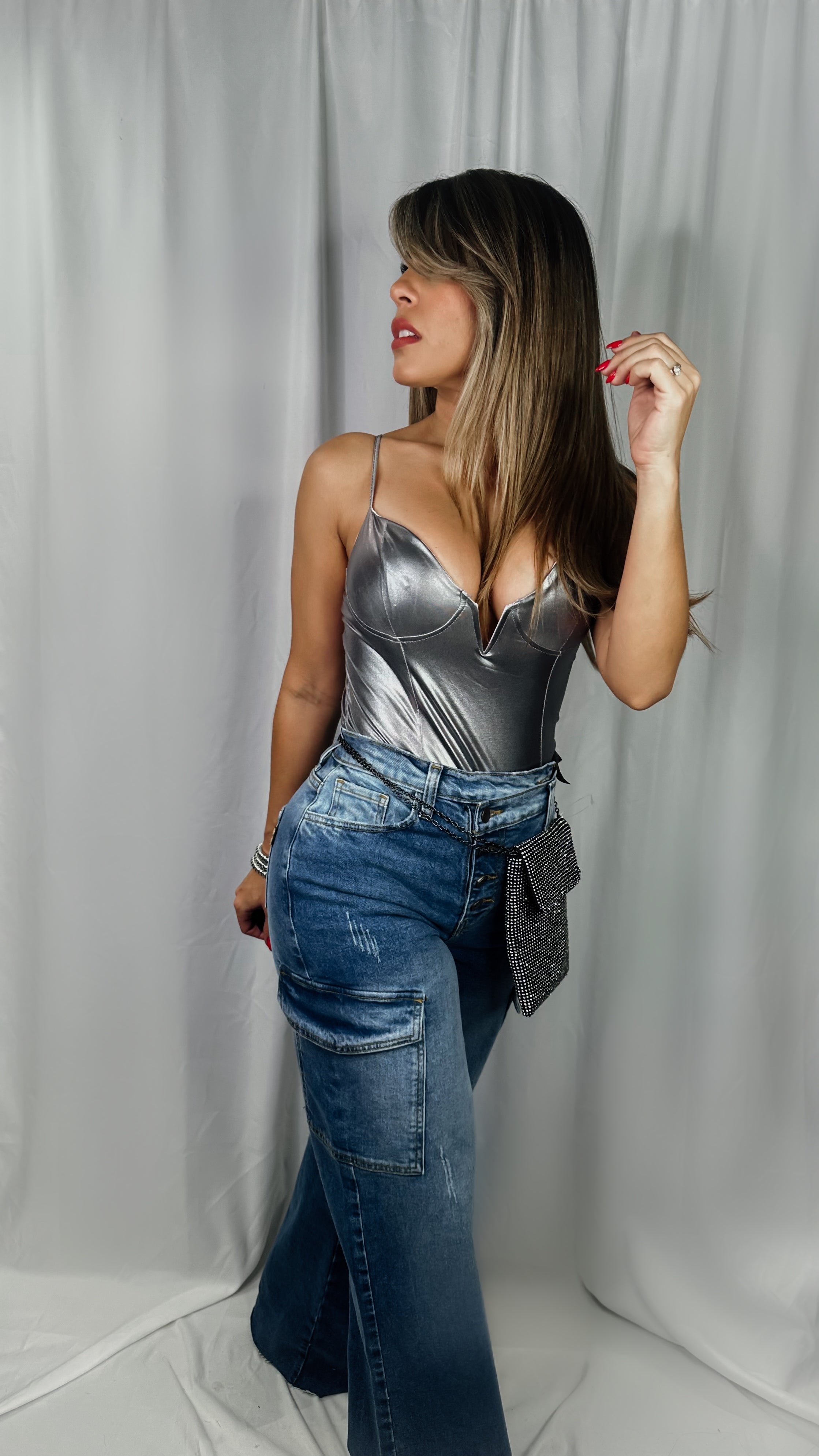 “AVA” PU LEATHER BODYSUIT