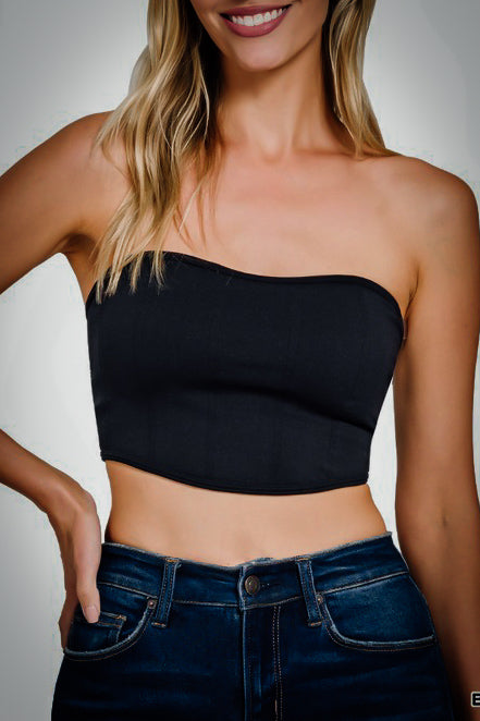 “TINA” STRAPLESS BASIC TOP