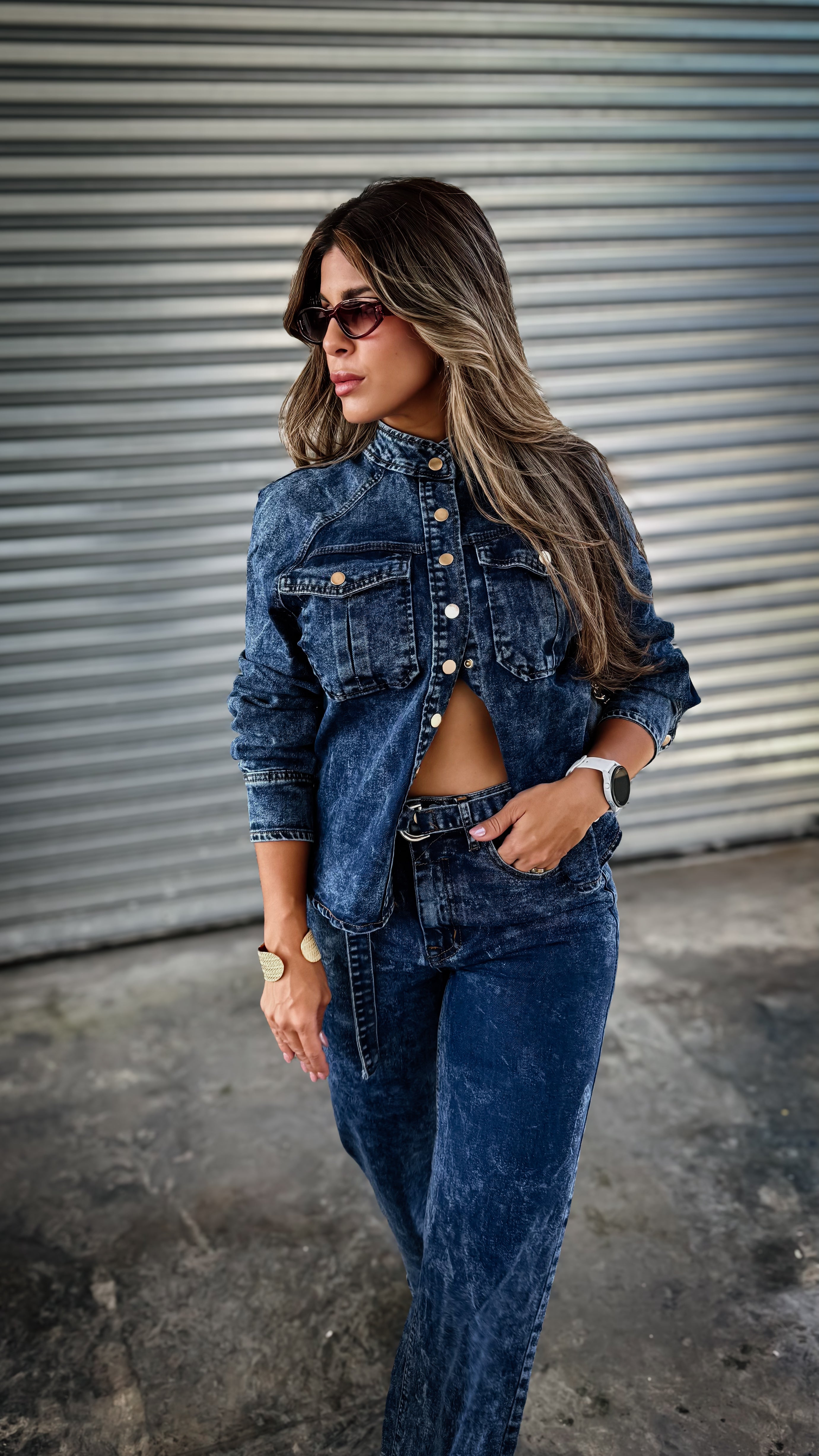 “GABRIELLA” DENIM SET
