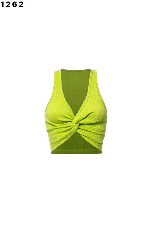 “EMMY” KNOT DETAIL ONE-SIZE BASIC TOP