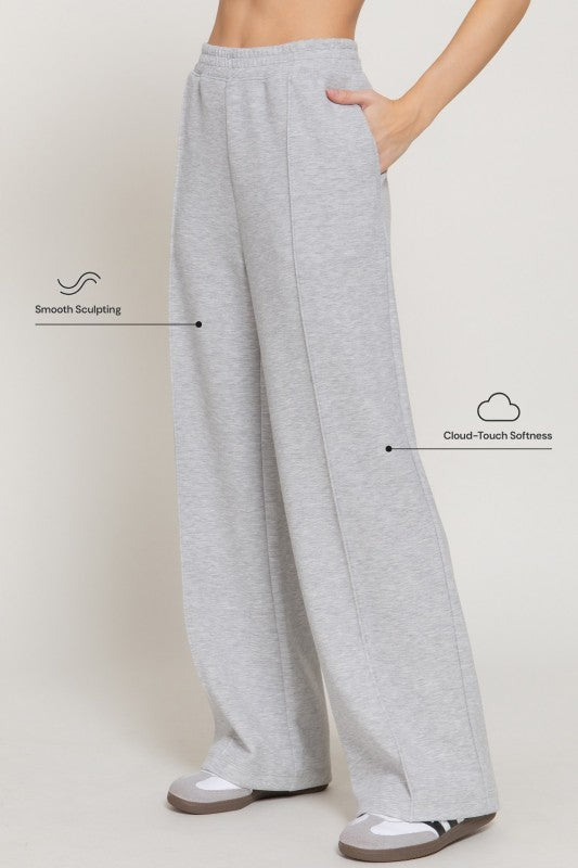 “DINA” SCUBA WIDE LEG JOGGER PANTS