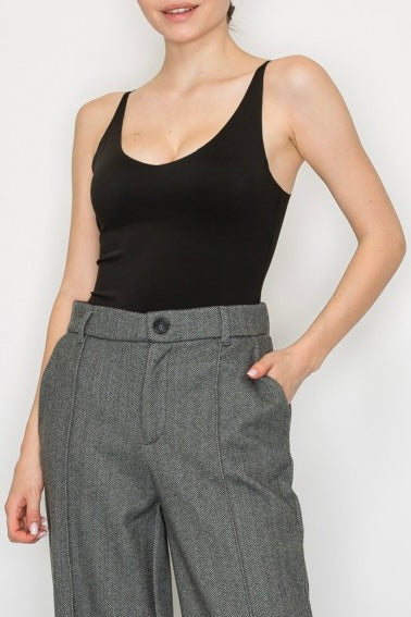 “ELY” SCOOP SEAMLESS BASIC BODYSUIT