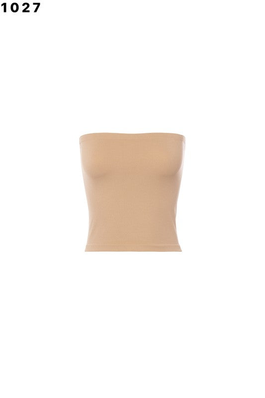 “RITA” STRAPLESS BASIC TOP