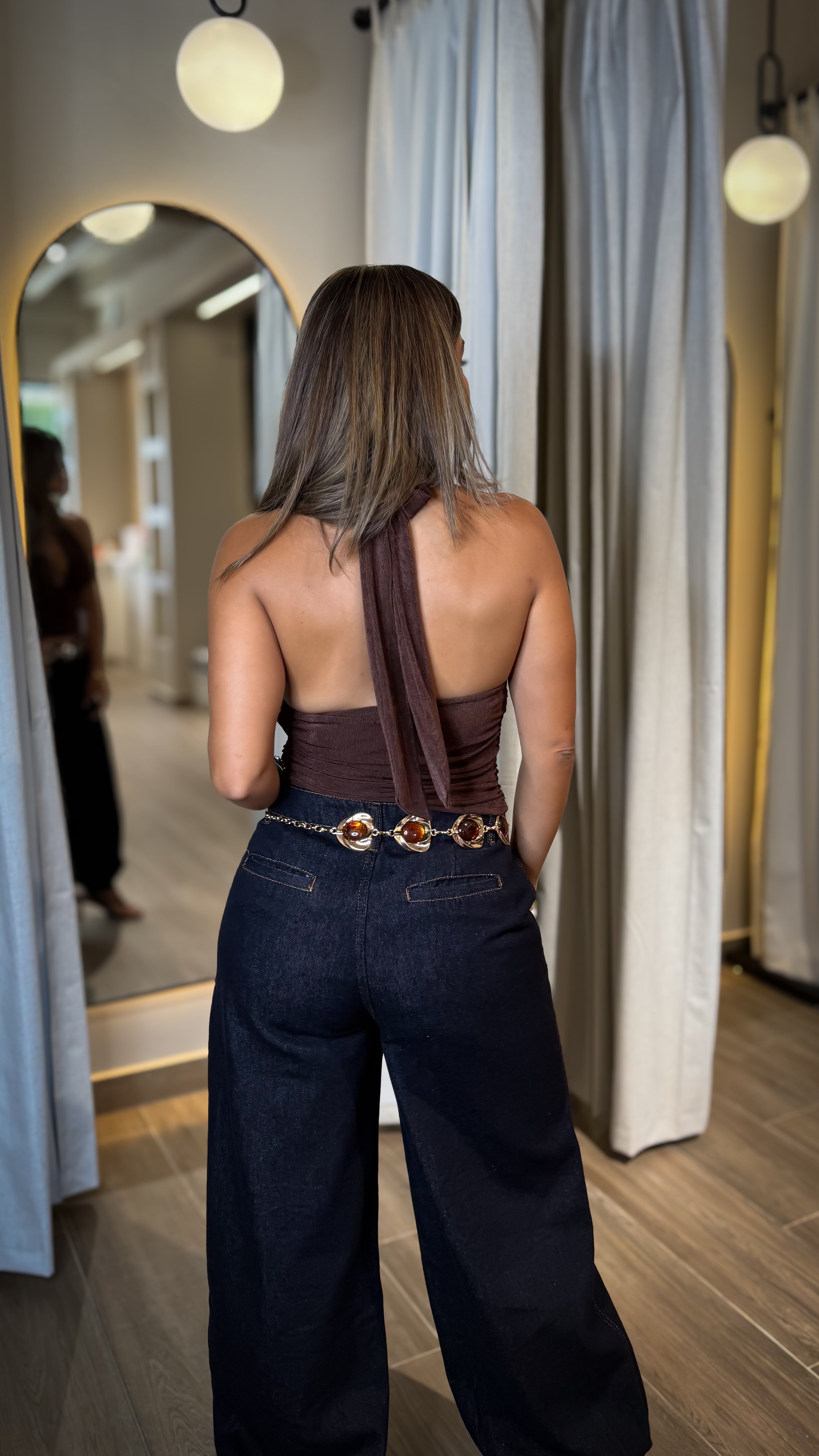 “VICKY” DENIM HAREM PANTS