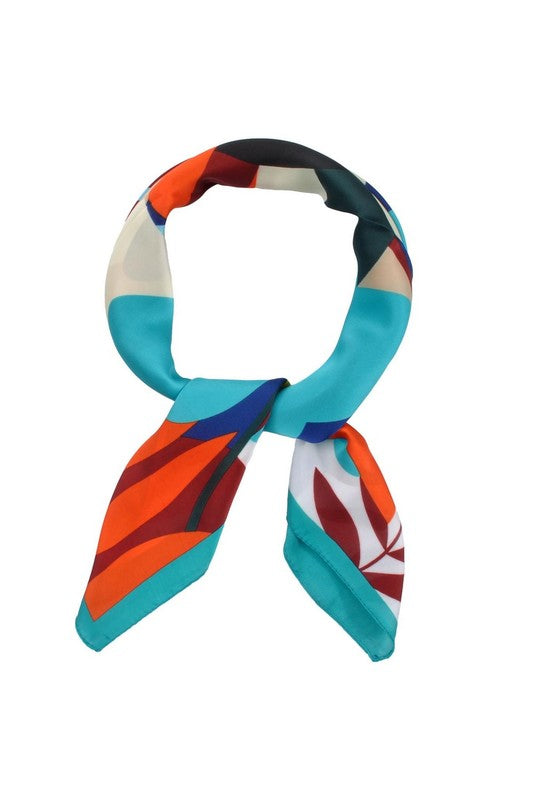 ABSTRACT FLOWER PRINT SCARF
