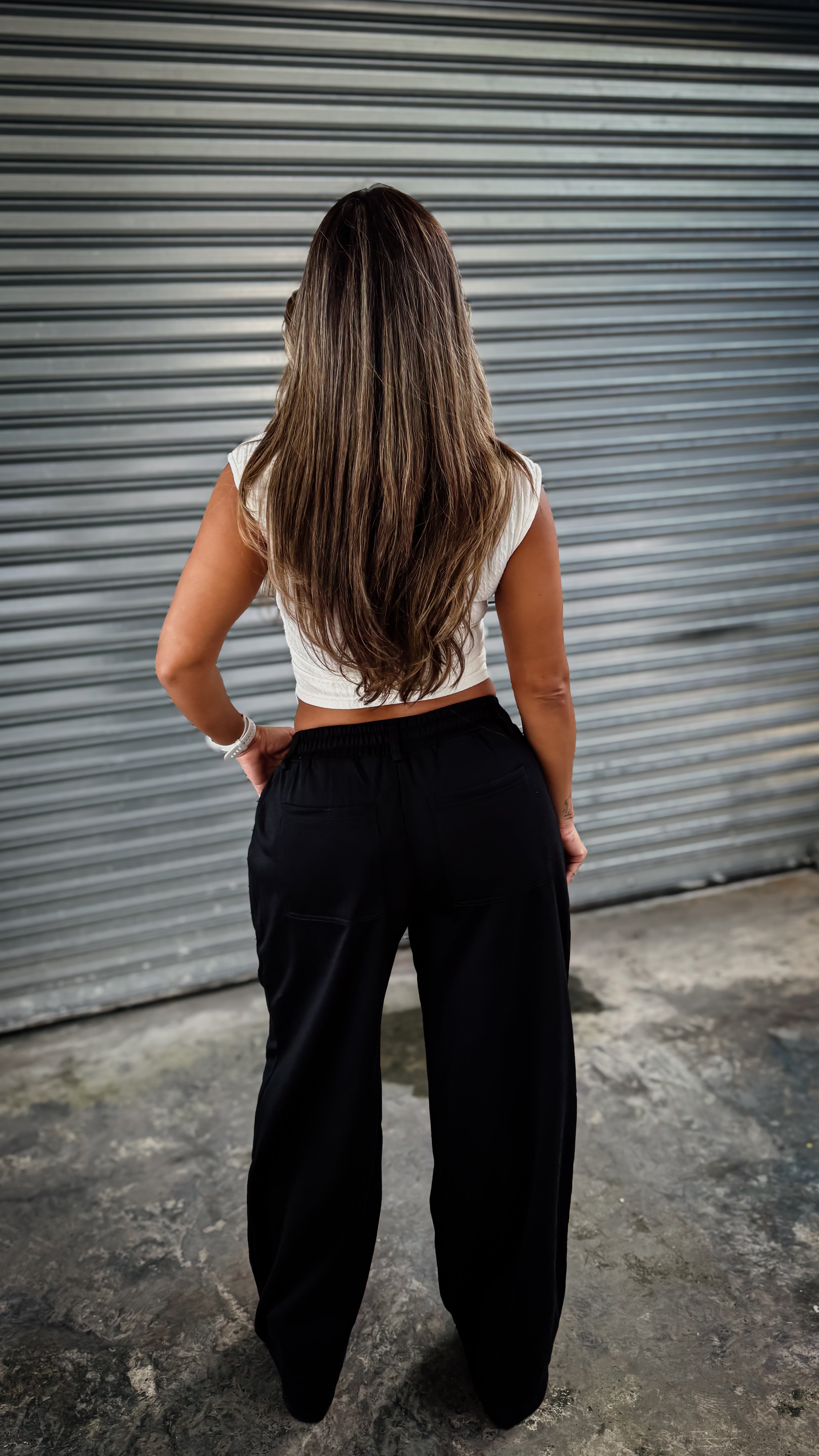 “AUDREY” ASYMMETRICAL MOCK NECK TOP
