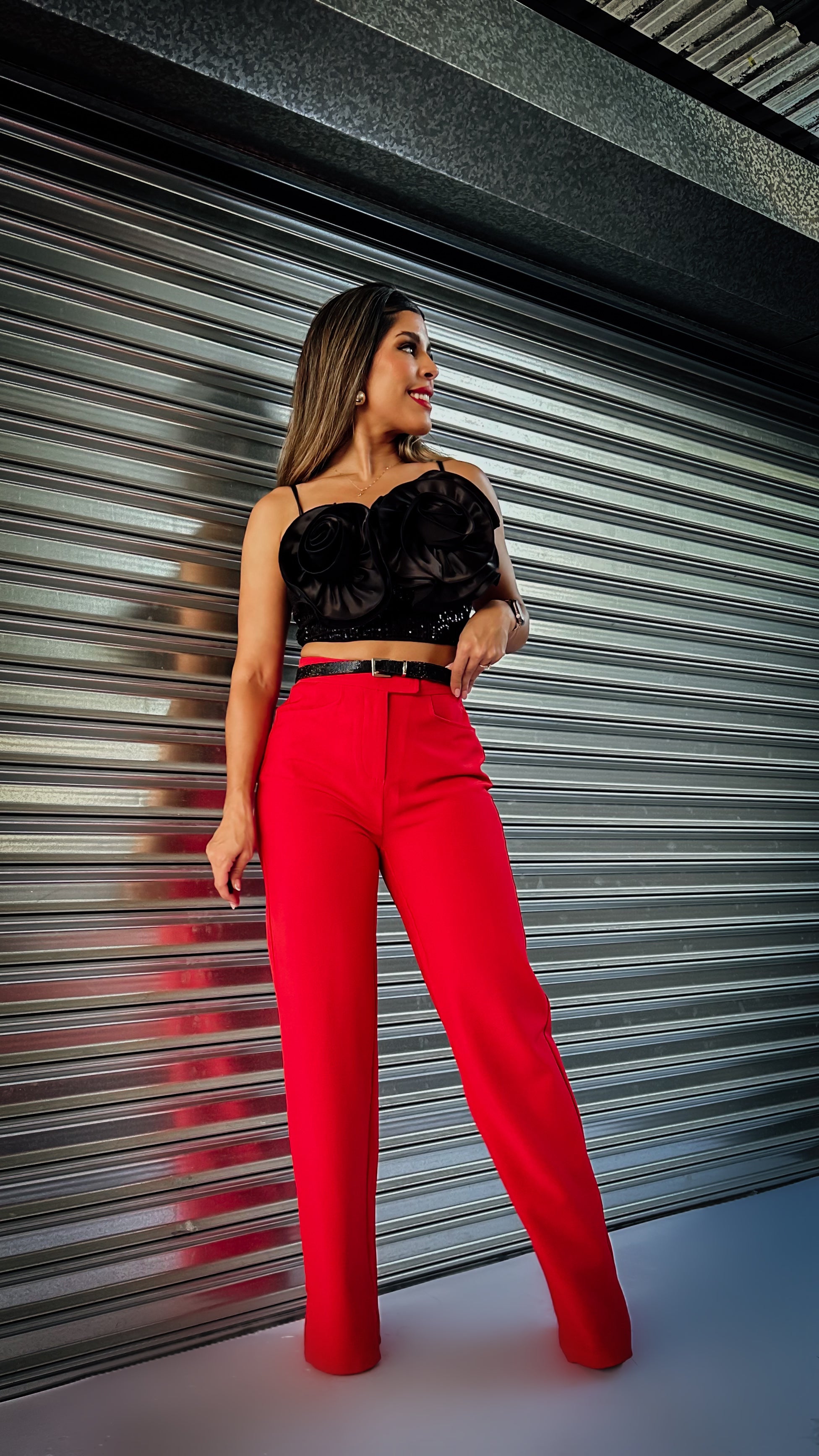 “FIRE” WIDE LEG DRESS PANTS
