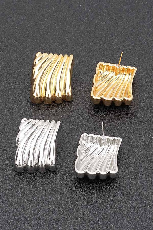 PLATED METAL EARRINGS