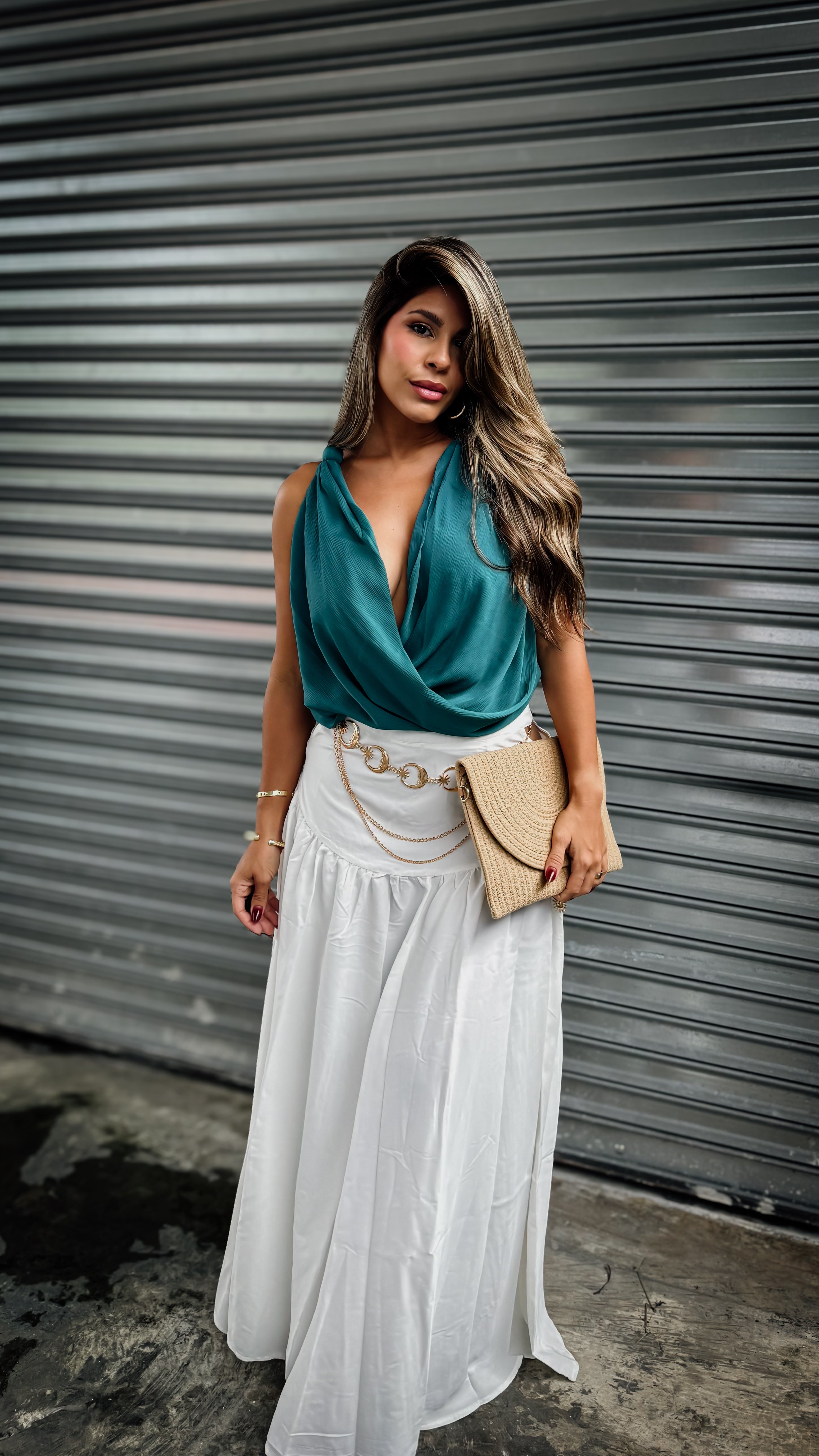 “SERENA” CUT OUT MAXI SKIRT