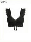 “DANAI” RIBBED LACE UP BRA TOP ONE SIZE