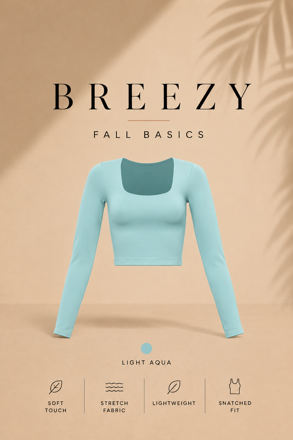 “BREEZY” BASIC LONG SLEEVE TOP