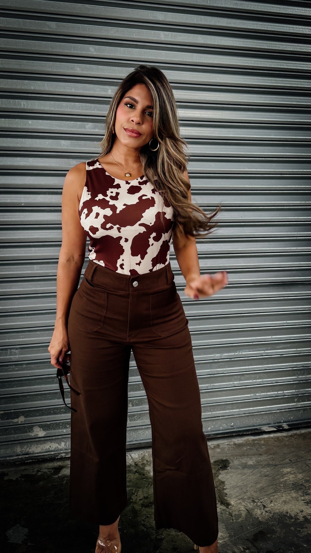 Cow Print Bodysuit