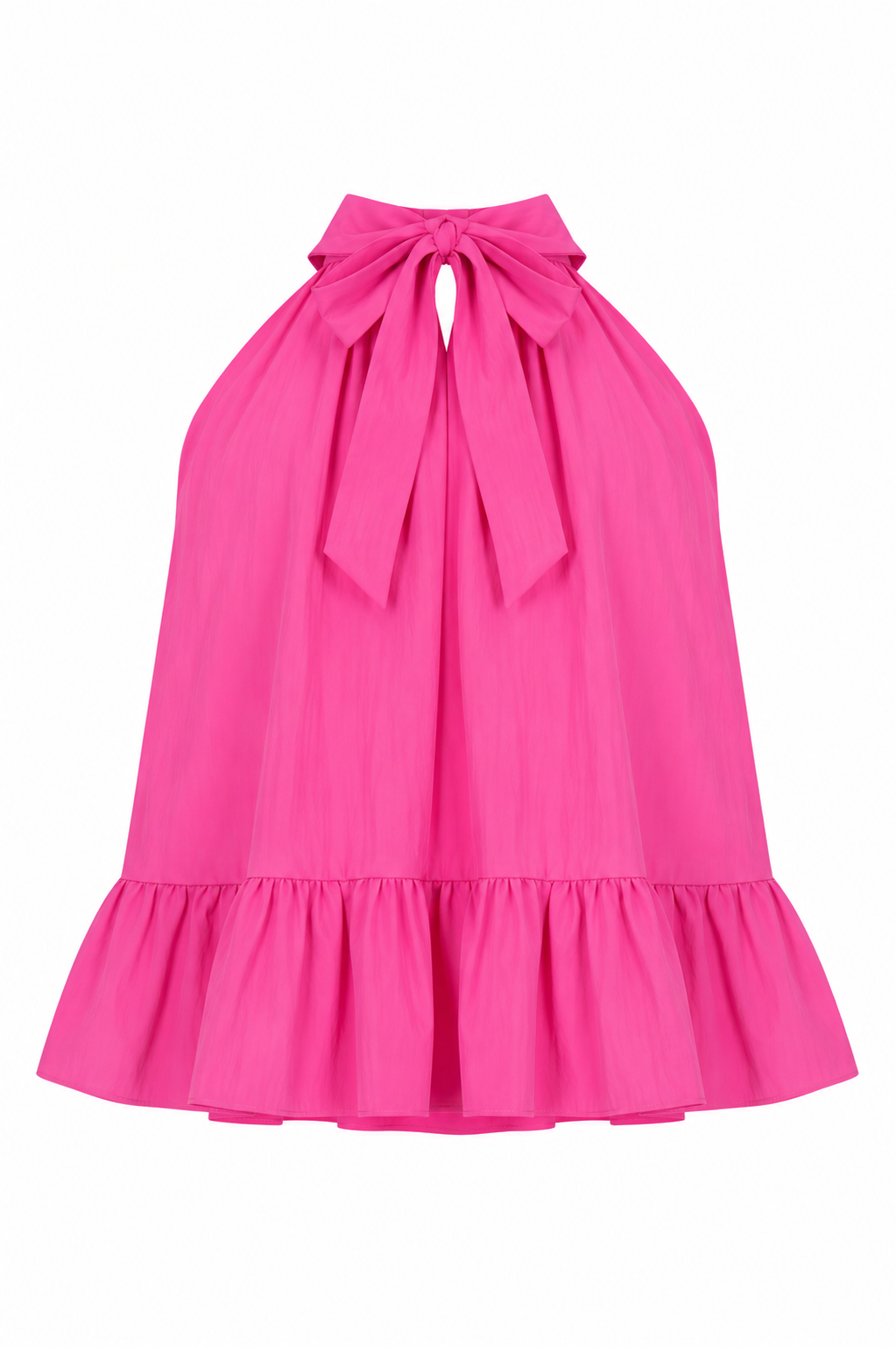 “ROSY” HIGH NECK RUFFLE DETAIL TOP