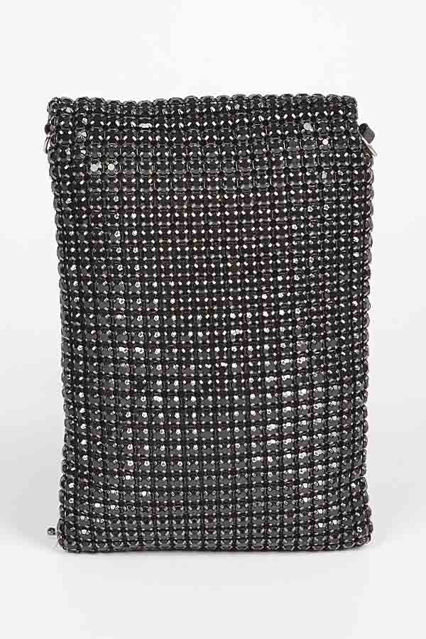 RHINESTONE FRINGE PURSE