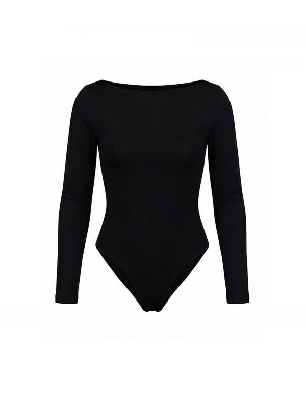 “SCARLETTE” BOAT NECK DOBLE LAYER BODYSUIT