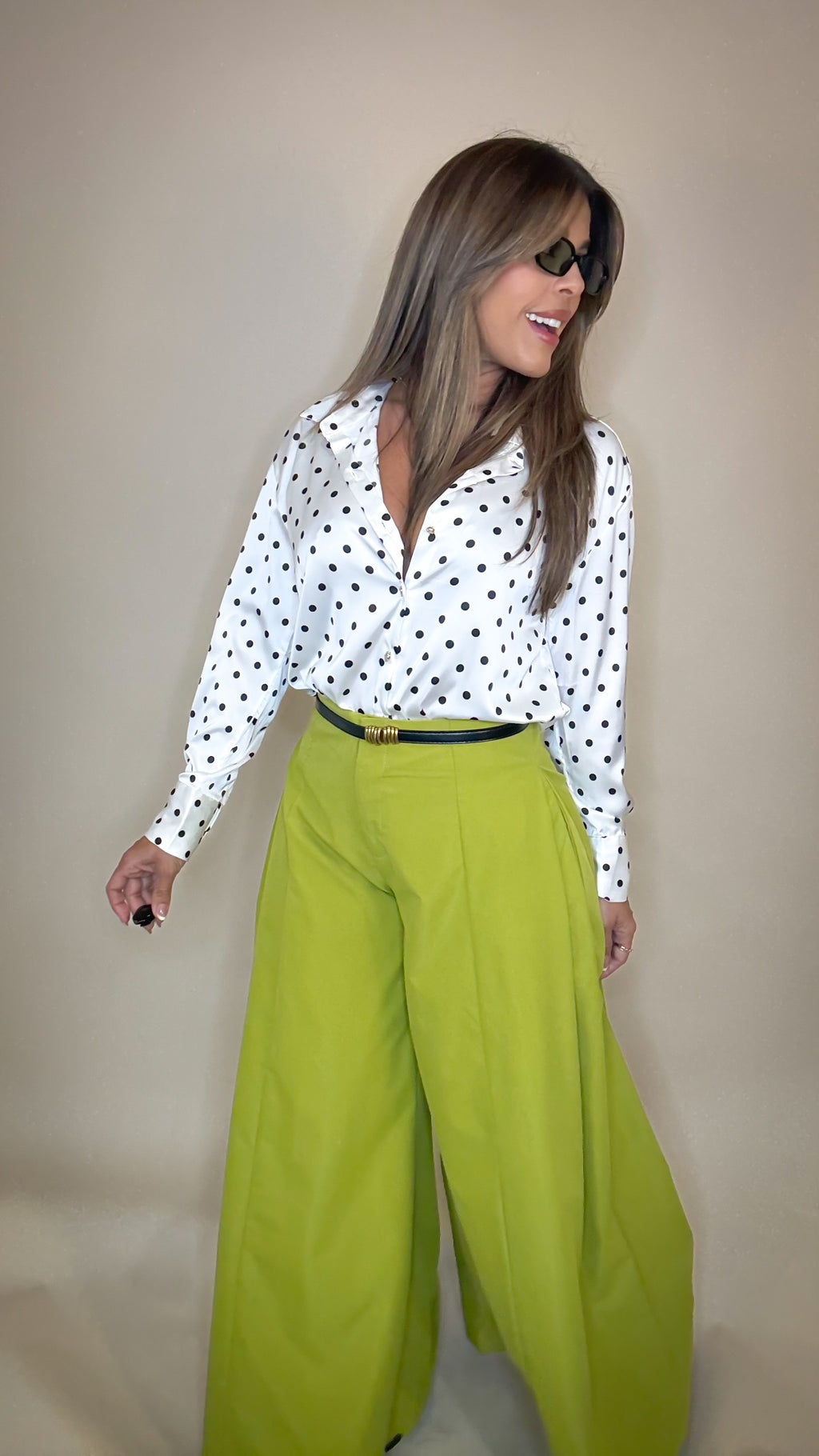 “BIANKA” A LINE HIGH WAIST PALAZZO PANTS
