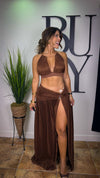 “VIRGO” TOP AND SKIRT PLISSE SET