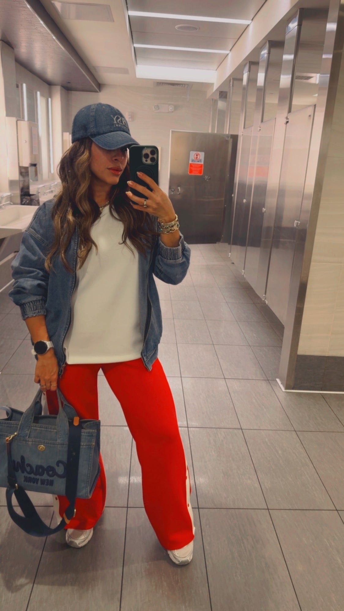 “ELLIE” DENIM HOODED BOMBER JACKET