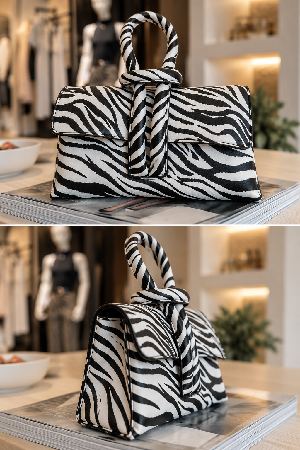 ZEBRA HANDBAG