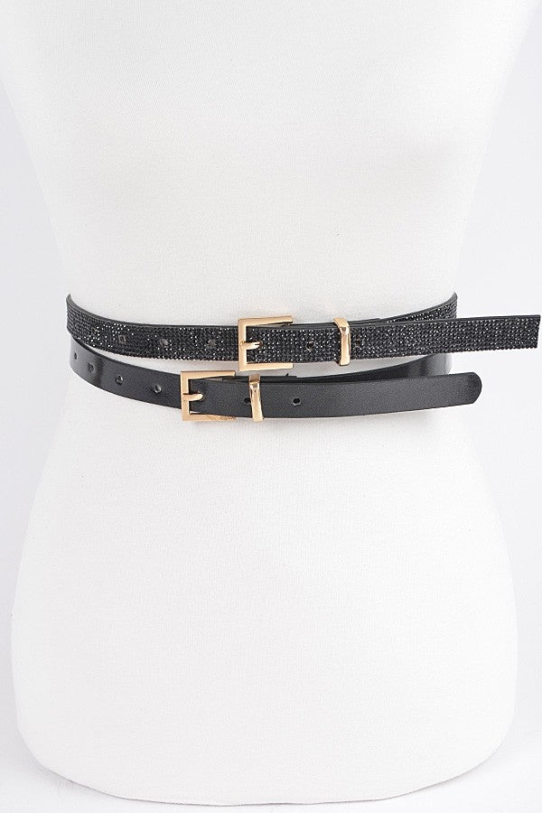 TWO PIECE BELT SET