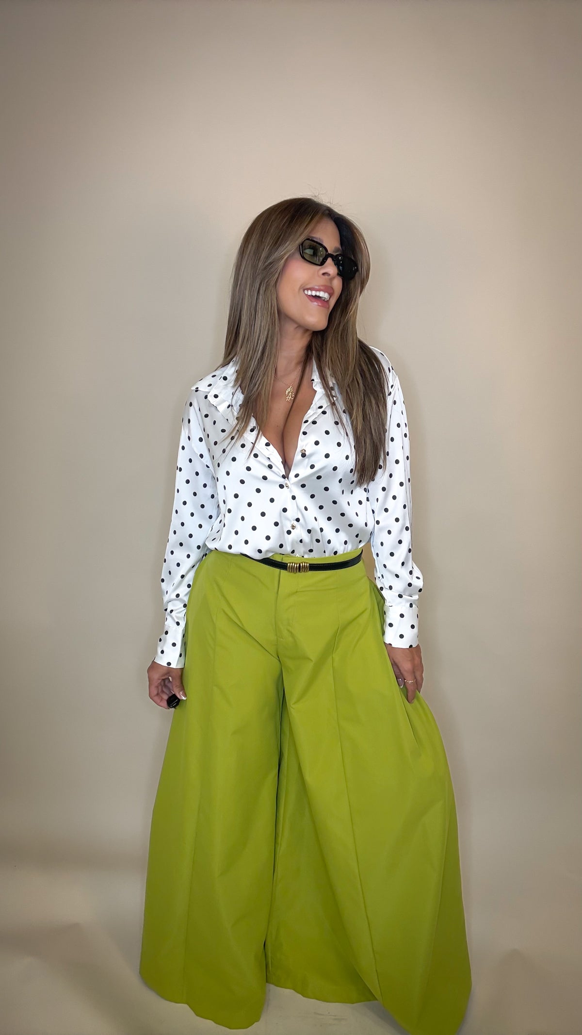 “BIANKA” A LINE HIGH WAIST PALAZZO PANTS