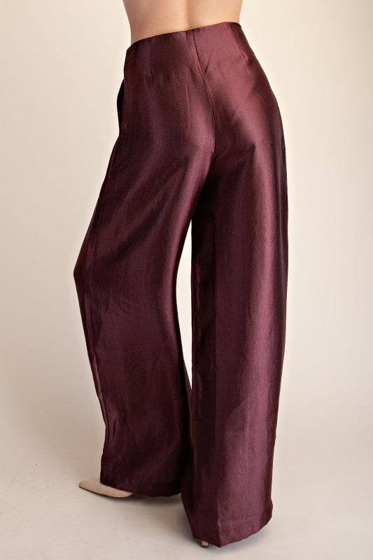 “CAMILLE” V-NECK SLEEVELESS TOP AND WIDE LEG PANT SET