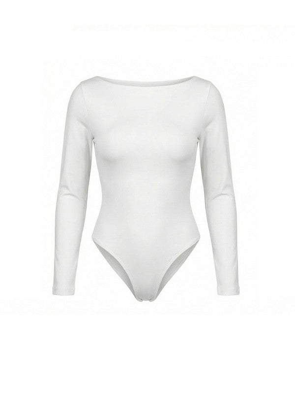 “SCARLETTE” BOAT NECK DOBLE LAYER BODYSUIT