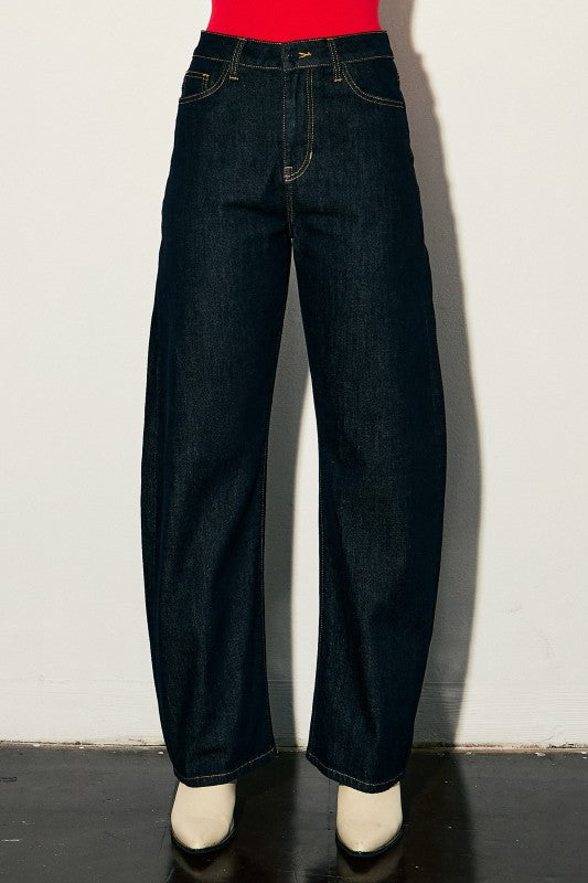“HOLAND” LONG BARREL VIBRANT DENIM JEAN