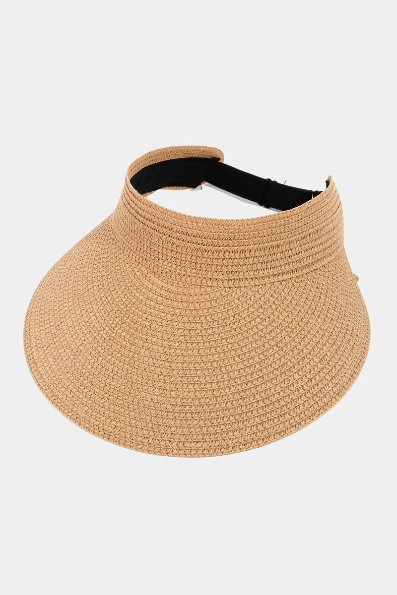 NATURAL STRAW VISOR