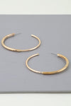 DOUBLE HALF HOOP EARRINGS
