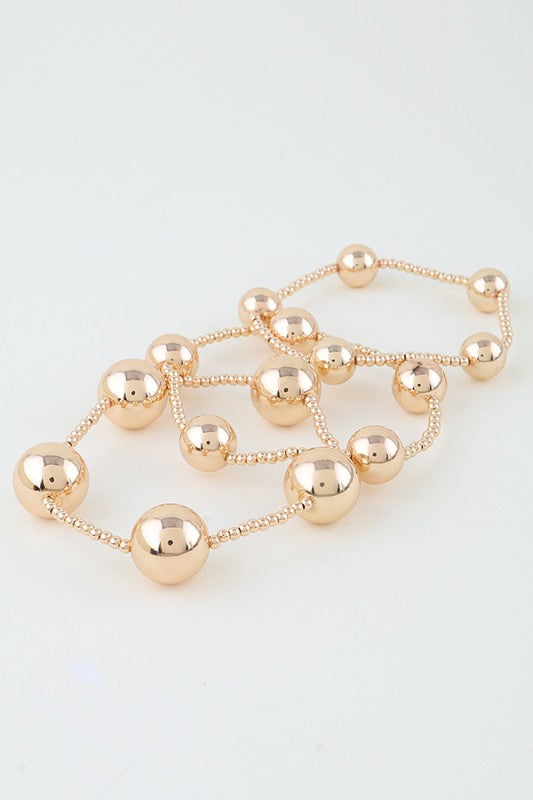 MULTI SHINY BEADED BRACELET