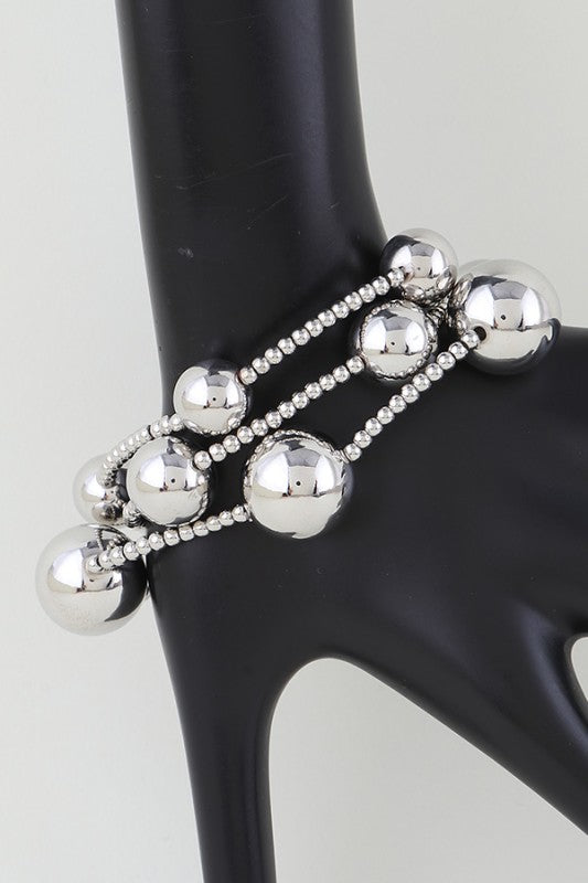 MULTI SHINY BEADED BRACELET