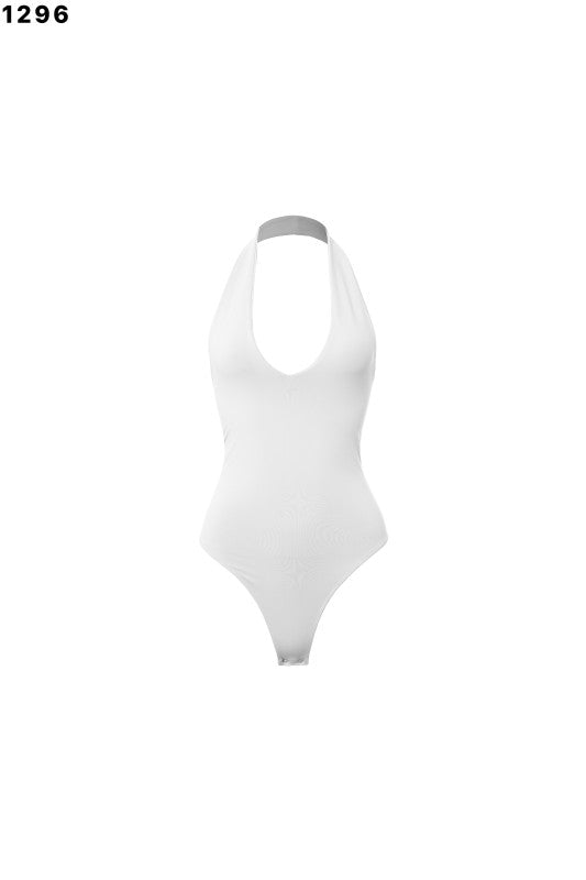 “HAZEL” HALTER NECK DOBLE LAYER BODYSUIT