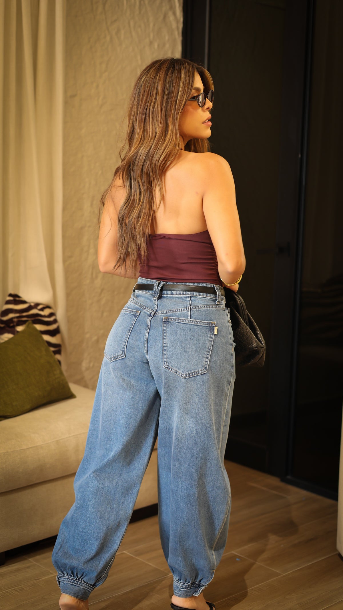 “JASMINE” BALLOON VIBRANT JEANS