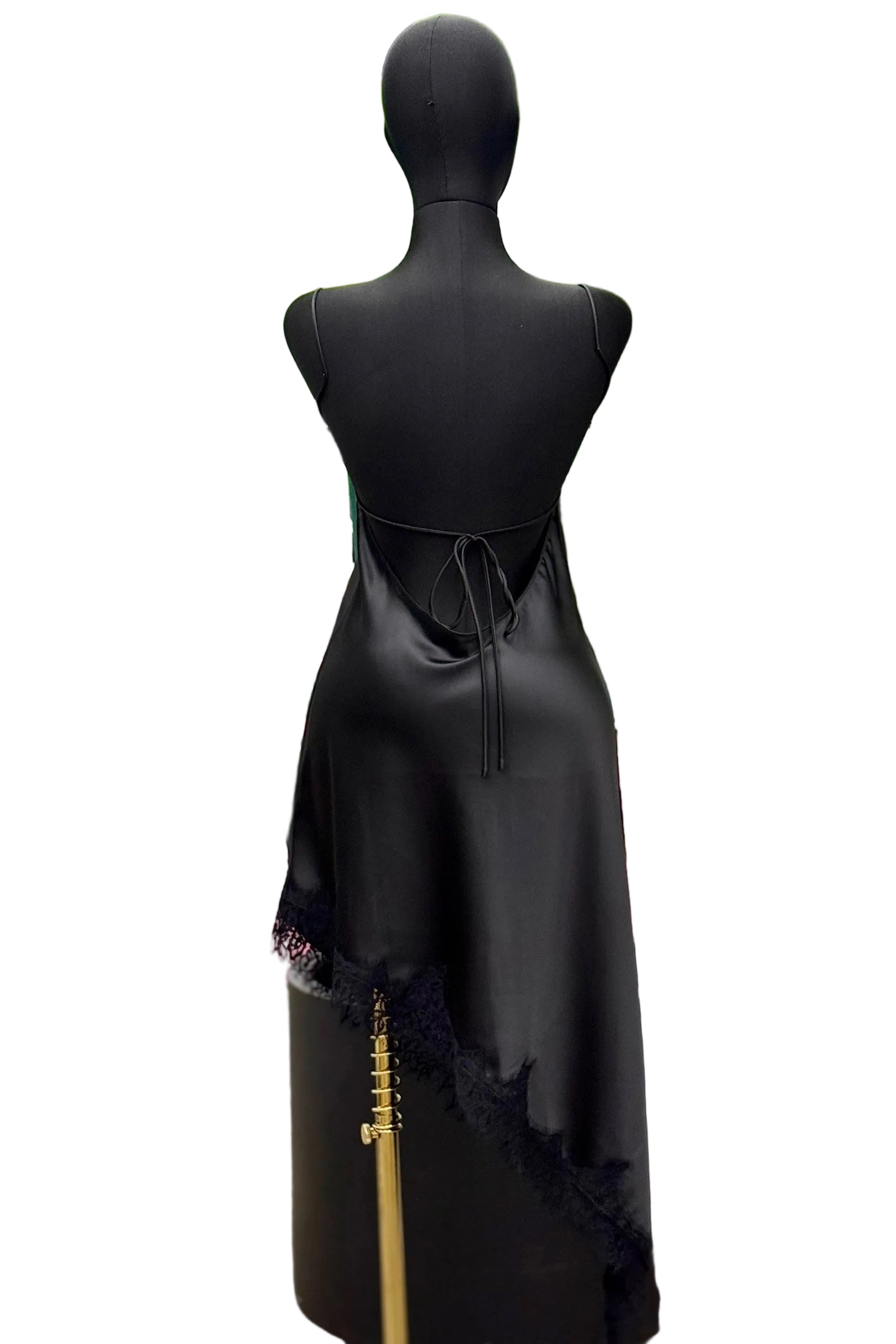 “VIXY” ASYMMETRICAL SILK DRESS