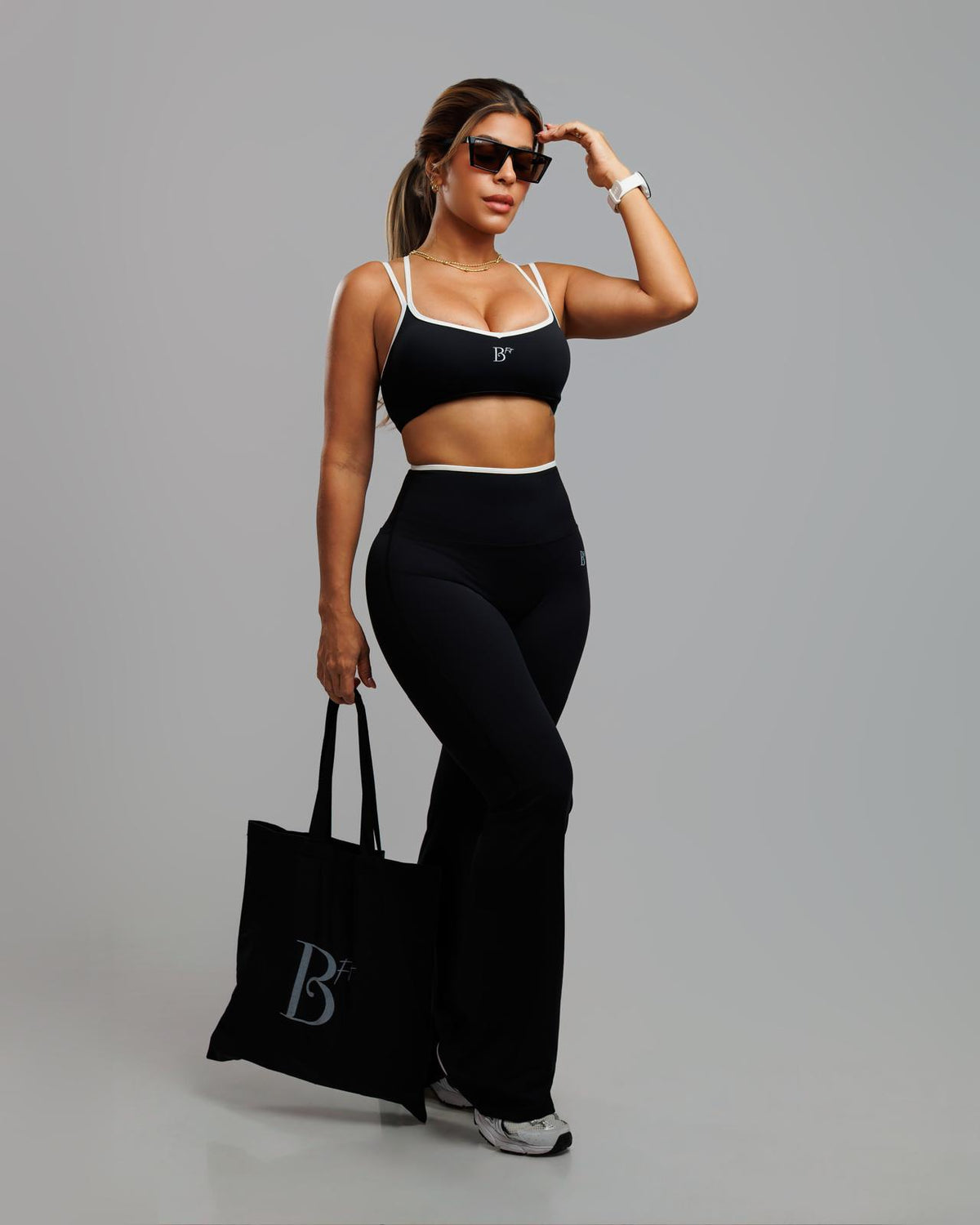 “ELEVATE” SPORT BRA AND FLARE PANTS SET