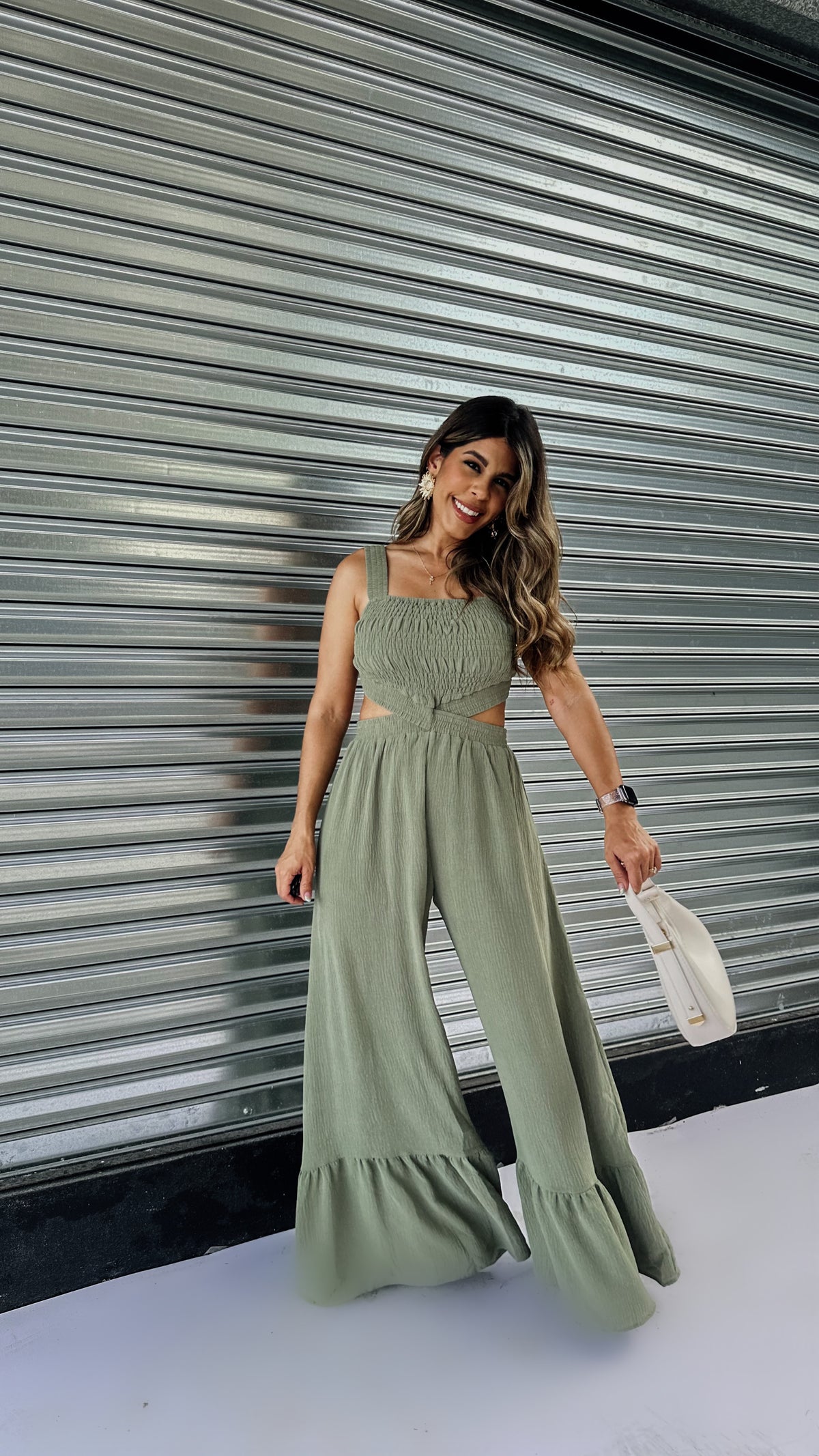 “AMAYA” CUTOUT WIDE LEG JUMPSUIT