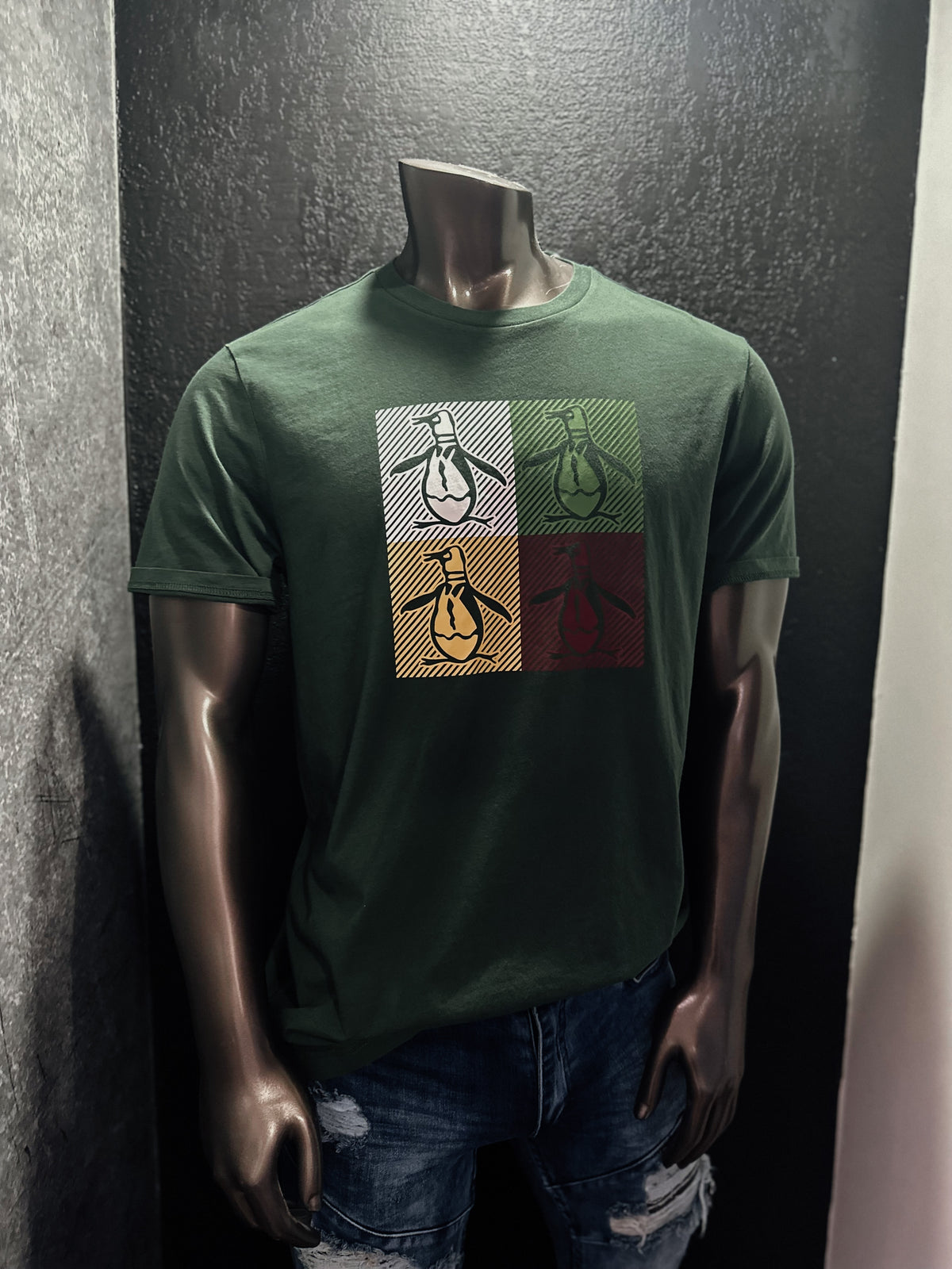 PENGUIN OLIVE T SHIRT