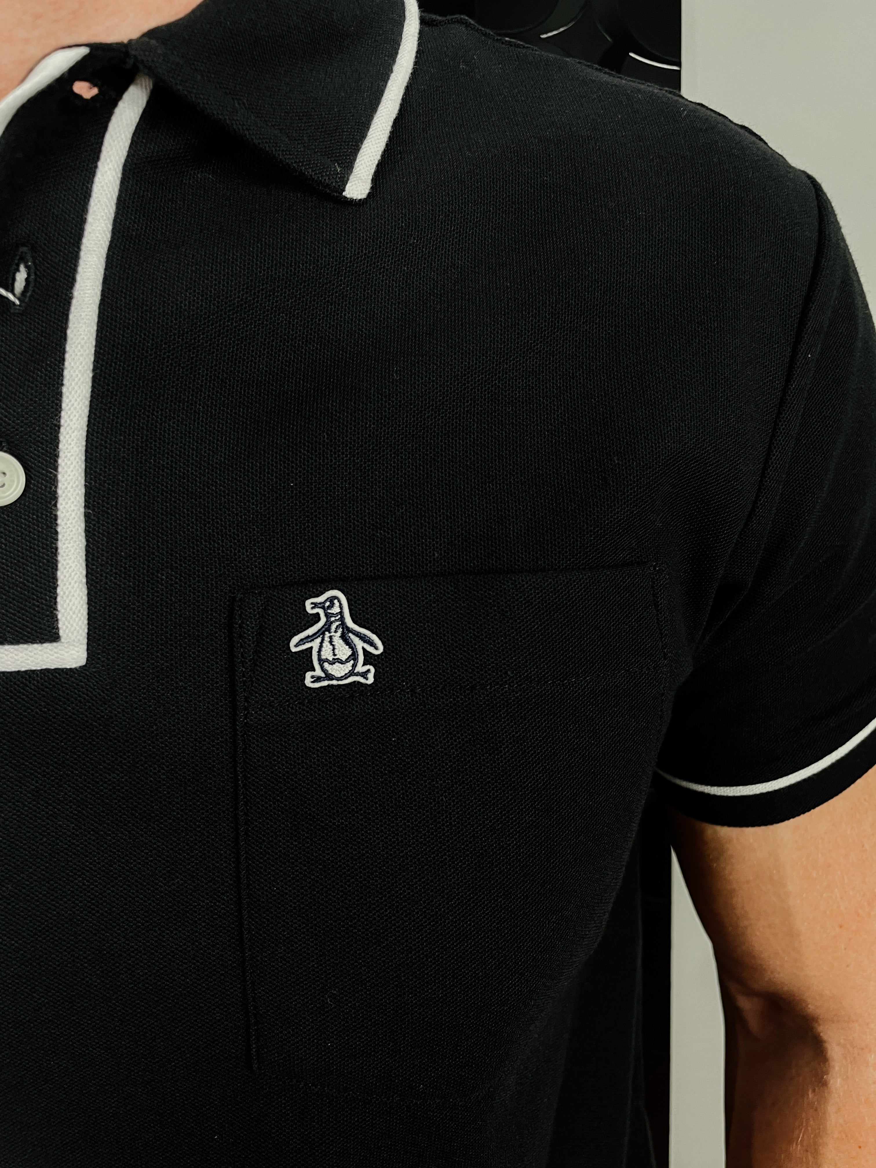 ORIGINAL PENGUIN PIQUE EARL POLO BLK