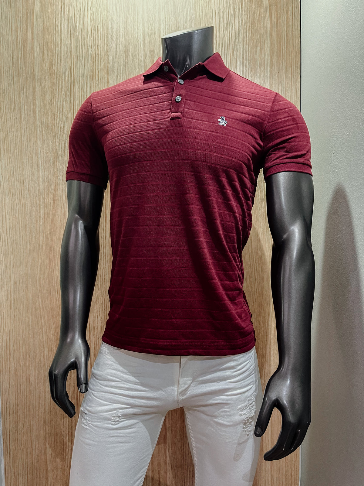 “OG PENGUIN” PIQUE POLO CABERNET